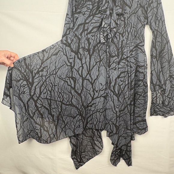 Killstar Women Woodland Witch Dress WhimsiGoth Witchy XL (Juniors) Sheer Spooky - Picture 7 of 16